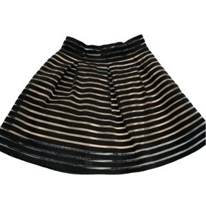 ANGL | Skater Fit & Flare Transparent Stripped B03